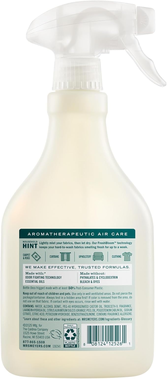 MRS. MEYER'S CLEAN DAY Fabric Freshener, Birchwood Scent, 20 Ounce Bottle