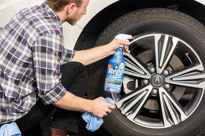 Repel Auto Glass Cleaner, Streak-Free with Protective Nano Barrier. Minerals, & Grime. Makes Glass Self-Cleaning. Safe & Non-Toxic - 32 oz