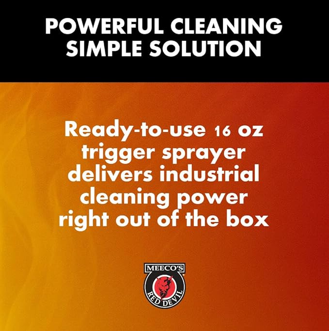 MEECO'S RED DEVIL 701 Wood Stove Glass Cleaner - Removes Creosote, Soot & Smoke from Wood, Pellet, Coal Stoves & Fireplace Inserts (2 Pack, 16 fl oz Each) - Made in the USA