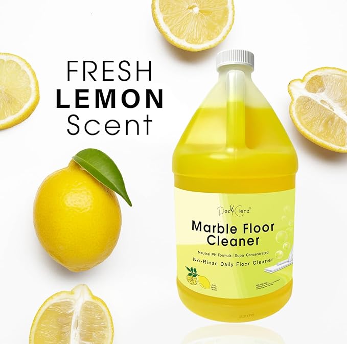 Marble & Stone Floor Cleaner | Concentrated Daily Formula (1 Gallon) | pH Neutral, Streak-Free | Safe for Marble, Travertine, Limestone, Granite, Terrazzo & More | Cleans & Refreshes.