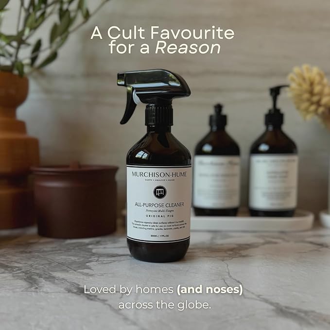 Murchison-Hume All Purpose Cleaner Spray | Plant Based Multi-Surface | Non-Toxic | Food & Pet Safe | Granite, Marble & Stone Safe | Cuts Grease | Kitchen & Bath | Refill Available | Original Fig