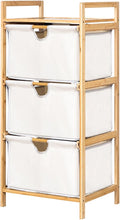 Yosoo 3 Tier Laundry Hamper Organizer with Towel Cabinet Handles, Large Capacity Box Shelf, Compact Design for Bathroom Bedroom Living Room, Ideal Storage Organizer (White)