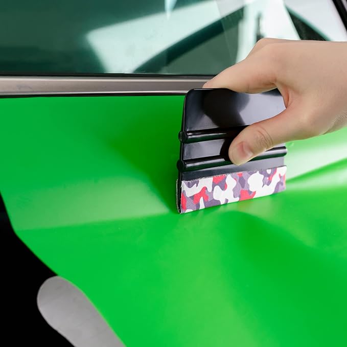 FOSHIO Micro Fiber Felt for Squeegee Edge Wrapping 2 Meters Length - Camouflage Felt to Cover The Edges of Hard Card Squeegees