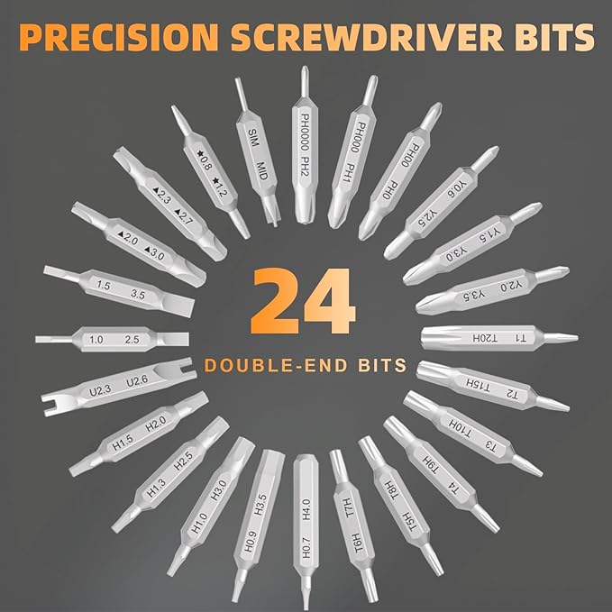 Small Precision Screwdriver Set,50 in 1 Professional Magnetic Mini Screwdriver Repair Tool Kit for PC,Computer,Laptop,Iphone,Cell Phone,MacBook,Tablet,Watch,Eyeglasses Electronic Ring Doorbell
