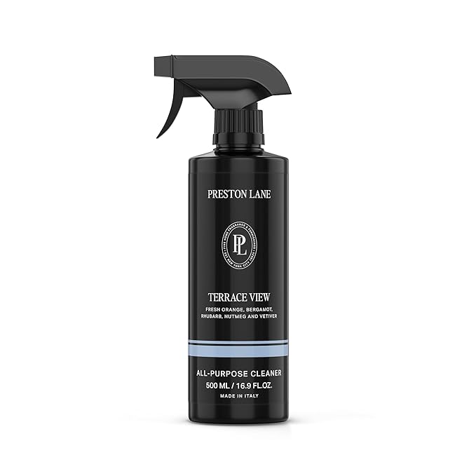 Preston Lane Luxury All-Purpose Cleaner, Terrace View Scent – Bio-Based Multi-Surface Spray | Streak-Free Finish, Lifts Dirt, Smudges & Grease | Vegan & Cruelty-Free
