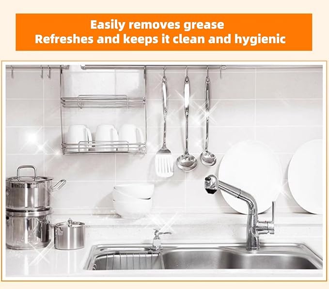 CleaningWipes for Microwaves and Cooktops, Easily Removes Food and Grime Buildup, Great for Home and Kitchen Use - 80 Count,Professional Grade Heavy-Duty Cleaning，Convenient Stove Cleaner