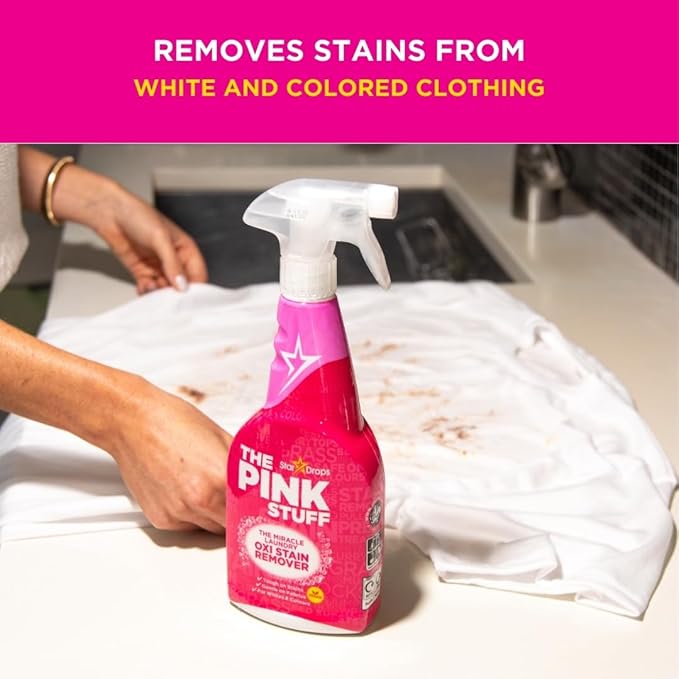 Stardrops - The Pink Stuff - The Miracle Laundry Oxi Stain Remover Spray 2-Pack Bundle (2 Laundry Stain Remover), (Pack of 2)