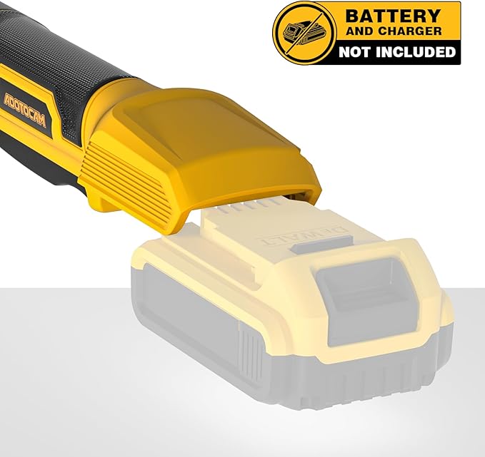 3/8" Cordless Ratchet Wrench for Dewalt 20V Battery(Tool Only),75FT-LBS(102N.m) Extended Electric Ratchet Wrench Set with Variable Speed, LED Light, 1/4"&1/2" Adapter,3" Extension Bar