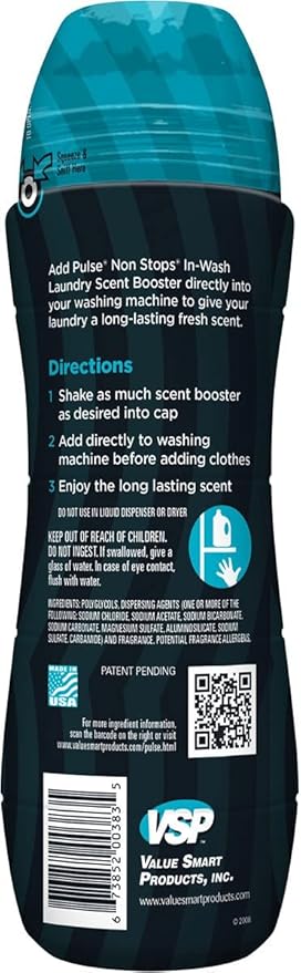 PULSE Non Stops Laundry Scent Boosters - Fresh Scent - Scent Boosting Beads - Long Lasting Fragrance (20.1 oz)