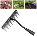 Detachable Gardening Hand Weeder Tool, Manual Weeder Claw Remover, Weed Puller Rake, Detachable Garden Hand Weeder Tool, Effective Uprooting for Lawn Garden Yard Vegetable Backyard Farm (8 Tines)