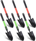 6 Pcs Garden Shovel Heavy Duty 16.93'' Long Handle Garden Hand Shovel Tool Extra Length Metal Hand Trowel Spade for Digging Planting Gardening Farm Lawn Yard Beach Home Shop