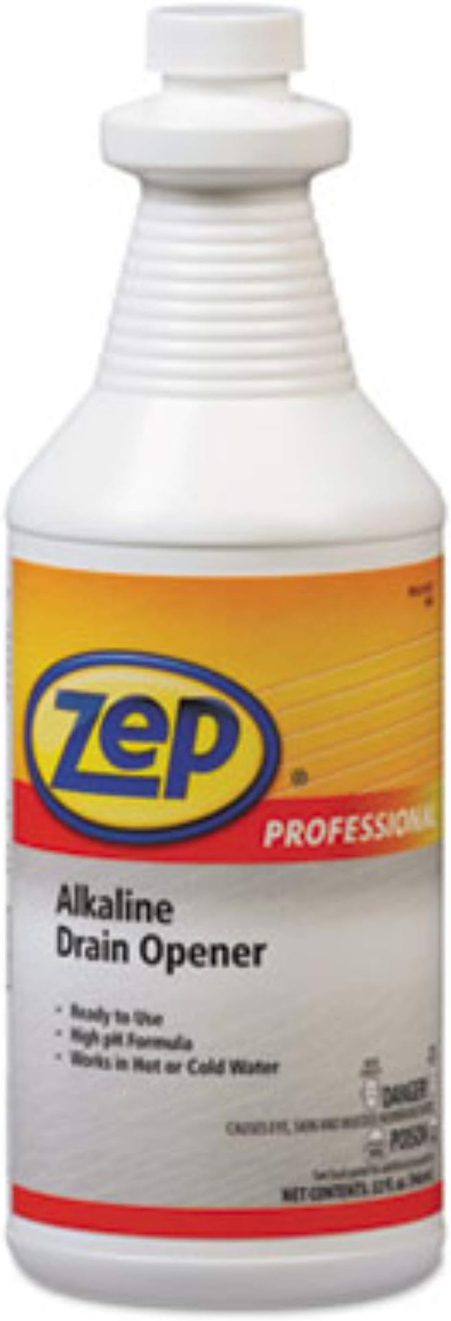 Zep Professional 1041423EA Alkaline Drain Opener Quart Bottle