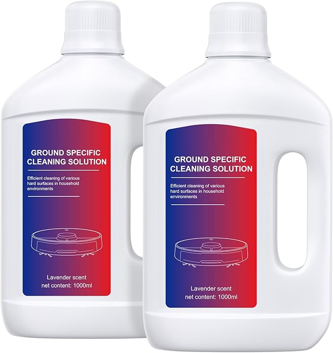 Lavender Floor Cleaning Solution 1L Compatible with Dreame Wet & Dry Vacuum and Robot， Residue & Streak Free,Suitable for All Robot Vacuum Cleaners and Wireless Wet Dry Dual-Use Vacuum Cleaners
