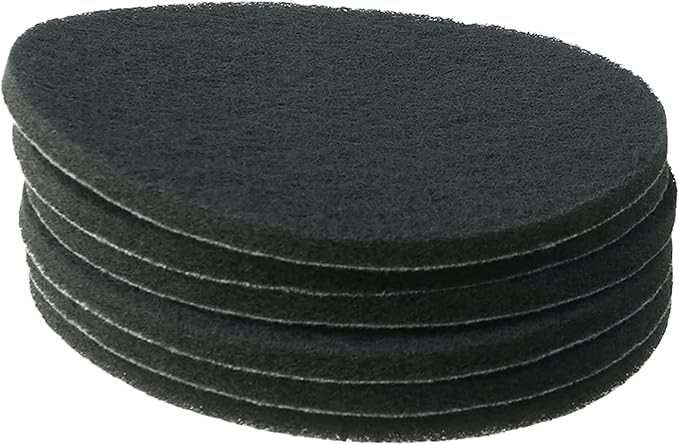 Utoolmart 7 Inch Scrubber Scouring Pads 1200 Grits Drill Scuffing Disc Hoop and Loop Surface Conditioning Disc Gray 6Pcs