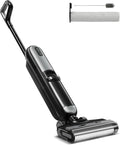 OLIXIS Wet Dry Vacuum Cleaner, Cordless All-in-One Vac Mops, Vacuum Mop with Self-Cleaning System, Dual Water Tank Design, Tangle-Free Brush, Dual-Edge Cleaning, 35-Min Runtime