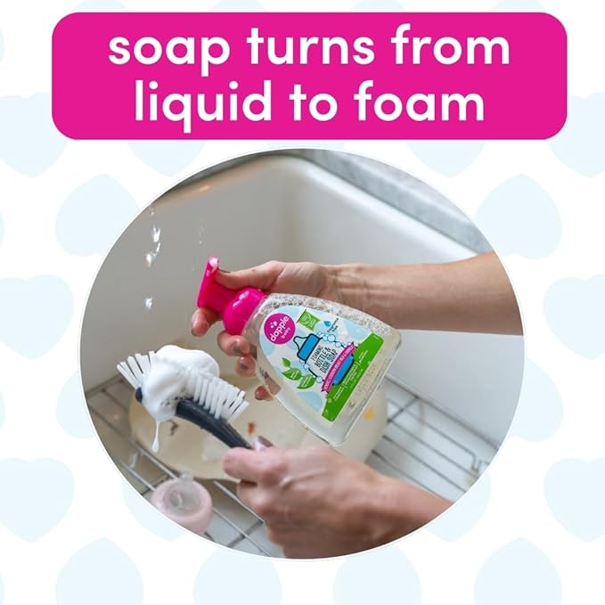 Dapple Baby Foaming Dish Soap, Refill, Unscented, 30oz (2 Units)