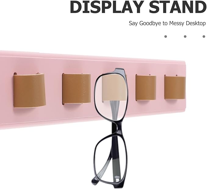 VICASKY Wooden Sunglasses Storage Organizer Rack Wall-Mounted Eyewear Holder for Entryway and Bedroom, Multiple Glasses Display Stand, Space-Saving Eyeglass Organizer