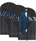 Univivi Garment Bag Suit Bag for Storage and Travel 43 inches, Lightweight Study Full Zipper Washable Suit Cover for Dresses, Suits, Coats, Set of 3