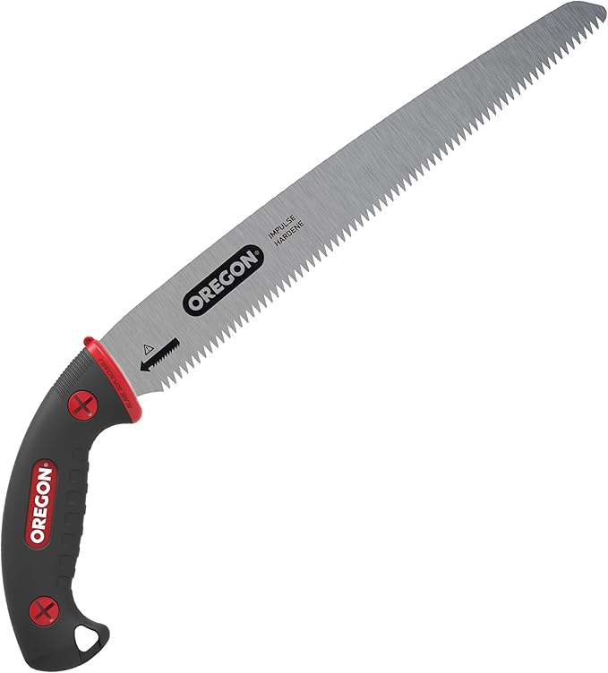 OREGON 12-Inch Premium Japanese High-Carbon Steel Tree Pruning Hand Saw with Straight Blade
