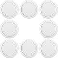 8pcs Wall Mounted Sunglass Holder - 180° Folding Eyewear Storage Organizer - Adhesive Glasses Holder for Home Office Car Driver Workshop White