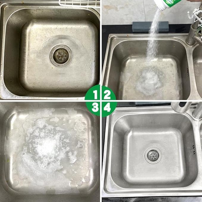 4pcs Pipe Dredge, Bubble Bombs Drain Cleaner, Powerful Sink and Drain Cleaner, Portable Powder Cleaning Tool, Super Clog Remover, Powder Agent for Kitchen Toilet Pipe Dredging