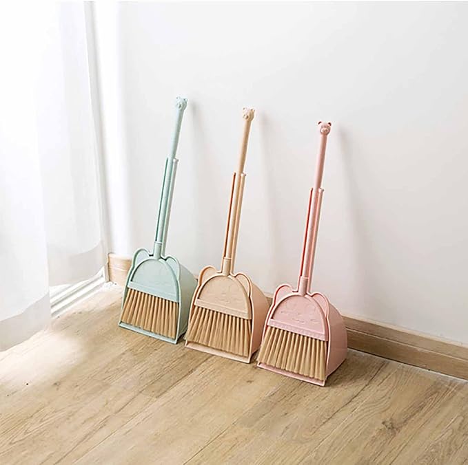 Children Small Broom and Dustpan Set Learning Sweeping Tool Broom