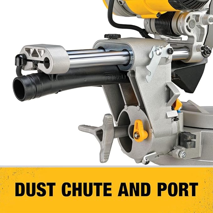 DEWALT Miter Saw, 12-inch Double Bevel Sliding Compound Miter Saw with XPS LED Shadow Light System, Includes Blade Wrench, Material Clamp and Dust Bag (DWS780)