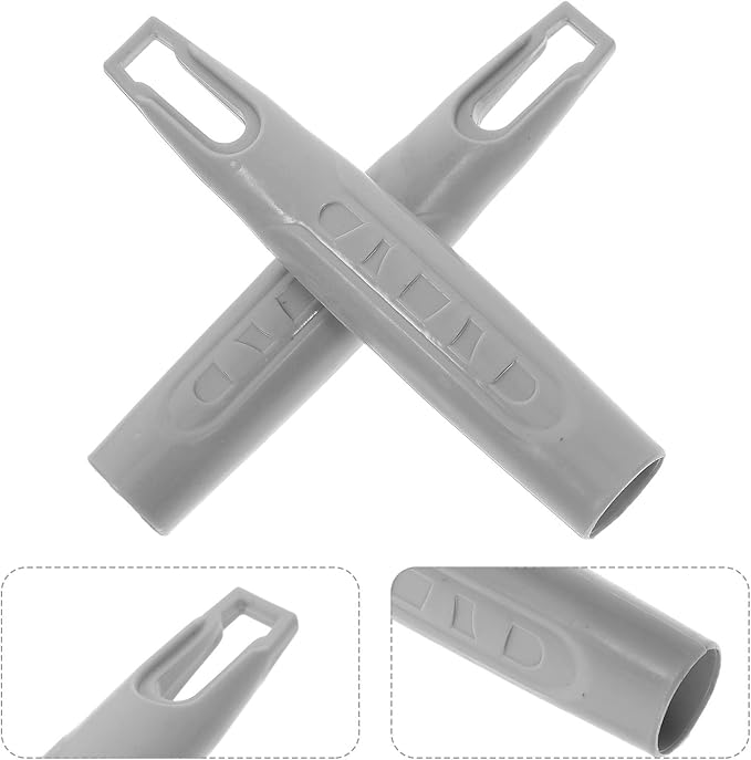2pcs 19mm Mop Rod Handles with Plastic End Caps Replacement Grips for Broom and Dustpan Accessories Indoor Cleaning Tools