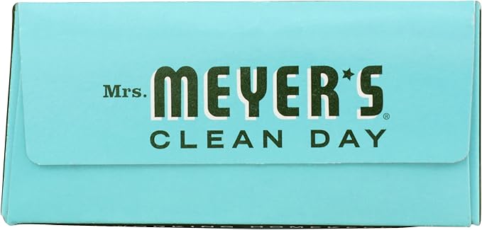 MRS. MEYER'S CLEAN DAY Dryer Sheets, Fabric Softener, Reduces Static, Infused with Essential Oils, Basil, 80 Count