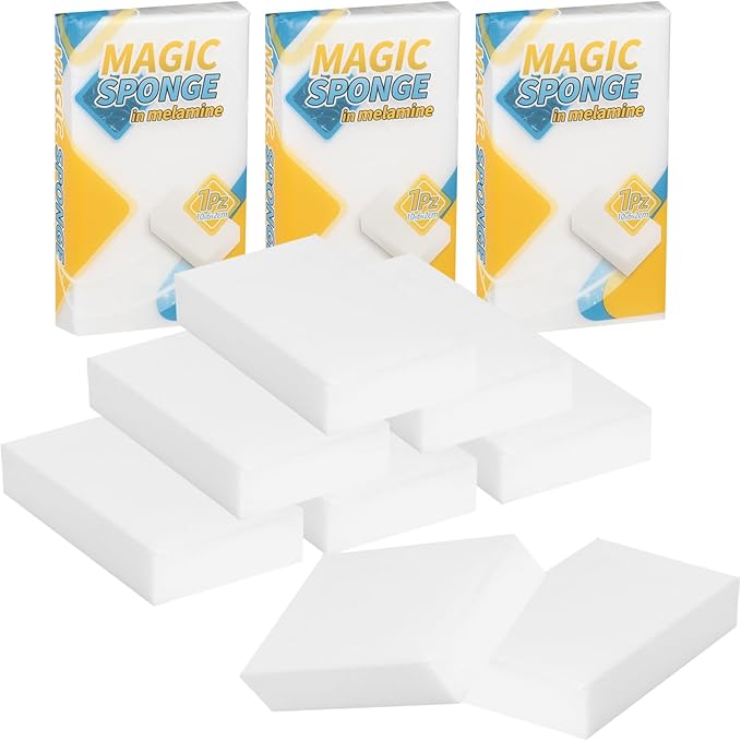 Magic Sponge Eraser Foam Cleaning Sponges 10PCS Multi-Functional Power Scrubber for Kitchen Dish Household Cleaning Bathroom Toilet Wall Cleaner