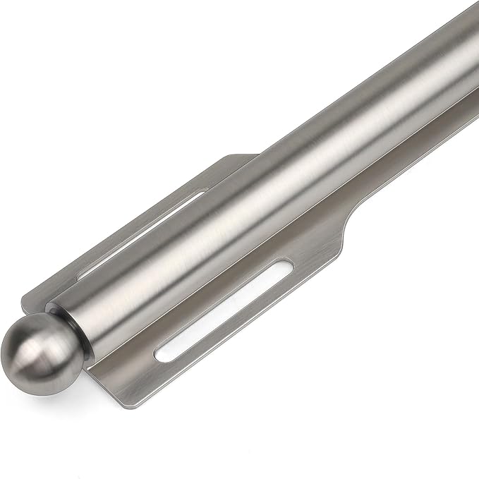 FIRJOY 12" Valet Rod for Closet Pull Out (2 Pack, Brushed Nickel)