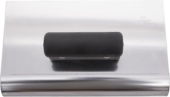 MARSHALLTOWN QLT Stainless Steel Hand Edgers, Plastic Handle Material, 254mm Length, 152mm Width, 10mm Radius, 13mm Lip, Made In The USA, CE531SP