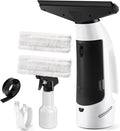 Window Vacuum Squeegee Cordless, Handheld Window Vac with Multi-Purpose Spray Bottle & Microfiber Cloth, Electric Cleaning Tool for Windows, Tiles, Mirror, Countertop, Car Windshield