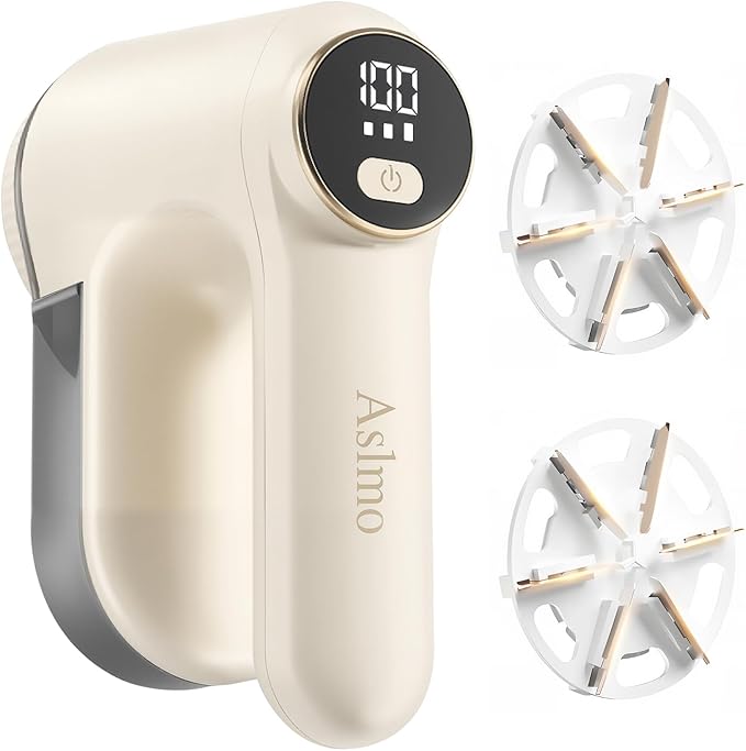 Fabric Shaver 3-Speed Adjustable Lint Remover with LED Digital Display Type-C Fast Charge Port Suitable for Clothing Furniture Sofas and Blankets