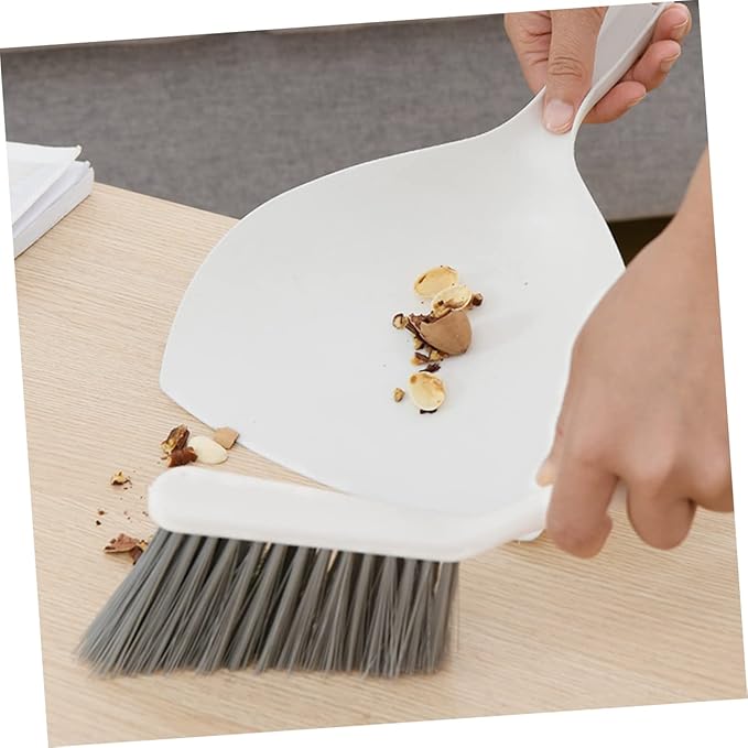 2sets Mini Broom and Dustpan Compact Household Cleaning Tools for Easy Pet Hair and Desktop Dust Removal Cleaning Accessory
