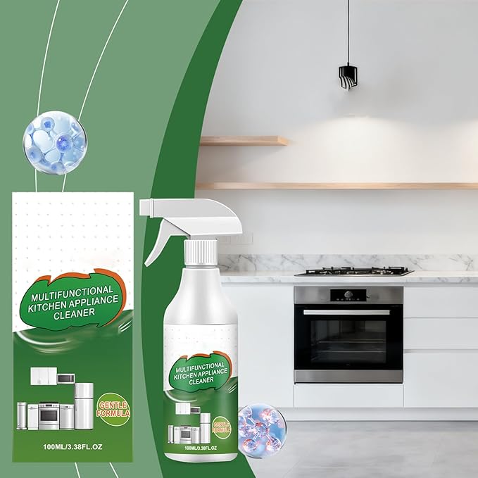Multi-Purpose Enzyme Foam Cleaner, Kitchen Appliance Cleaner Spray, Heavy Duty Degreaser Stain Remove, Kitchen Heavy Duty Doaming Degreaser, for Household, Oven, Stove, Range Hood (1PCS)
