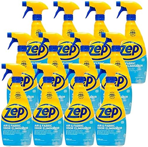 Zep Air and Fabric Odor Eliminator and Freshener - 32 oz (Pack of 12) ZUAIR32 - Neutralizes Tough Unwanted Odors on Contact. Refresh Your Home, Office and Business
