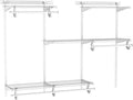 ClosetMaid ShelfTrack Wire Closet Organizer System, Adjustable from 4 to 6 Ft., With Shelves, Clothes Rods, Hardware, Durable Steel, White
