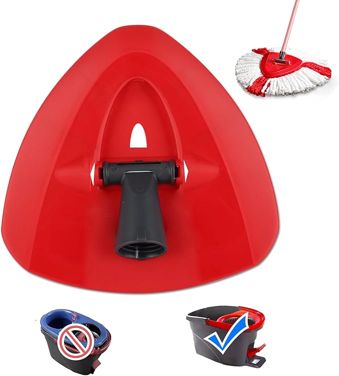 Spin Mop Base for Vileda/Cedar EasyWring Microfibre Spin Mop 1 Tank System - Rotating Triangle Mop Heads Refill Plastic Cover Replacement Accessories