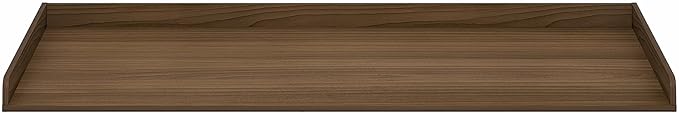 Furinno RAVEL Washer Dryer Countertop, Washer and Dryer Topper, with Edge Rails, Anti Slip Pads, 27.5 D x 54 W, for Laundry Room Organization and Storage, Modern Walnut