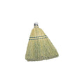 Rubbermaid Commercial 12 Inch Corn Whisk Broom, Yellow, Flagged Natural Bristles for Multi-Surface Sweeping, Remove Dirt and Debris from Porches/Floors Decks/Driveways/Sidewalks