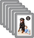5x7 Picture Frame, Clear Acrylic Photo Frame with White Mat for 4x6 Photos, One-Piece Shatterproof Tool-Free Design, UV-Resistant Waterproof Tabletop Frame for Home Office Decor with 10-Year Warranty