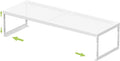 Jojocross Adjustable Stackable Metal Storage Shelf Organizer - Expandable Wire Rack with Perforations for Kitchen, Pantry, Bathroom, Cabinet & Office-Compact, Durable & Sturdy (1PACK/Medium/White)