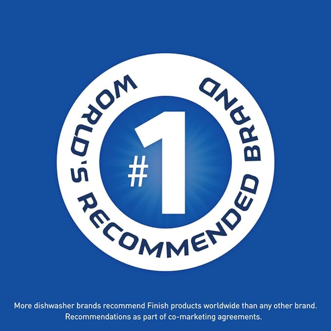 Finish Dishwasher Detergent Gel Liquid, Lemon Scent | 75oz | Pack of 2
