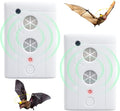Bat Deterrent Devices for Attic: Bat Keep Away,Rechargeable Bird Repellent for Indoor&Outdoor Removal to Keep Away System Porch House, Attics,Garages,Friendly to Human & Pet(2)