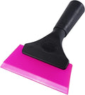 FOSHIO Small Squeegee with 5 Inch Pink Rubber Blade Mini Wiper Window Tinting Tools for Mirror Glass Window Cleaner with Non-Slip Handle