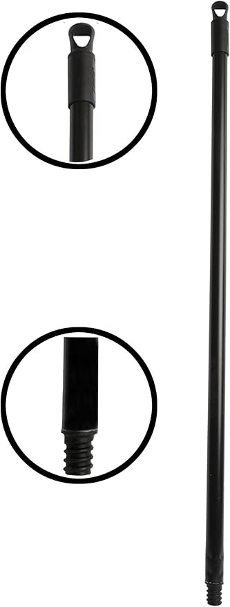 Janico 4051 Bristles Lobby Angle Broom, Flagged Bristles, Metal Handle,Black