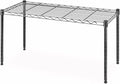 Whitmor 1 Tier Shelving Units, Wire Rack Storage Organizer, 30" L x 14" W x 15" H, Black
