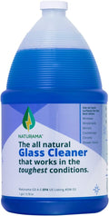 Naturama Glass Cleaner (1 Gallon) â€“ Ammonia Free/Non-Toxic Outdoor Window Cleaner for Streak Free/Crispy Clean Shine | Natural Eco Friendly Product with Multi Glass Use