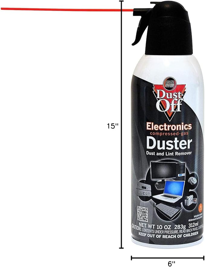 Dust-Off Disposable Compressed Gas Duster, 10 oz Cans, 2 Pack